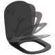 Ideal Standard Tesi, Κάθισμα Slim, Soft Close, Quick Release, Black Matt
