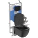 Ideal Standard Tesi, Κάθισμα Slim, Soft Close, Quick Release, Black Matt