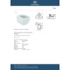 Ideal Standard Tesi, Μπιντέ κρεμαστό, με κρυφό σύστημα στήριξης, Λευκός.
