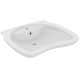 Ideal Standard Maia, Νιπτήρας ΑΜΕΑ 65x55x15,5, με 1 Οπή και Υπερχείλιση, Λευκός