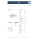 Ideal Standard Maia, Νιπτήρας ΑΜΕΑ 65x55x15,5, με 1 Οπή και Υπερχείλιση, Λευκός