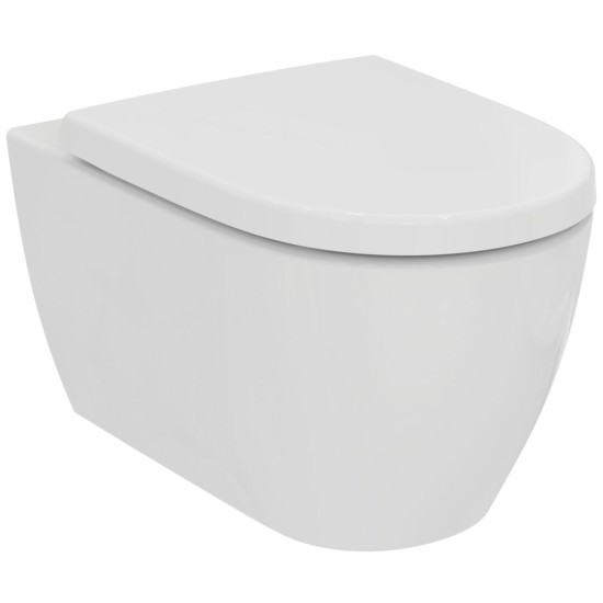 Ideal Standard I.Life O Hydrowist®, Επίτοιχη Λεκάνη, Χωρίς Κάθισμα, Λευκή