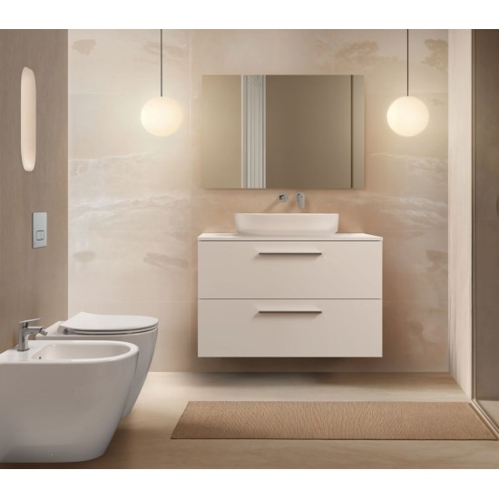 Ideal Standard I.Life O, HydroTwist®,BTW, Λεκάνη υψηλής πίεσης, υπερυψωμένη, Χωρίς Κάθισμα, Λευκή