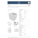 Ideal Standard I.Life O, HydroTwist®,BTW, Λεκάνη υψηλής πίεσης, Χωρίς Κάθισμα, Λευκή