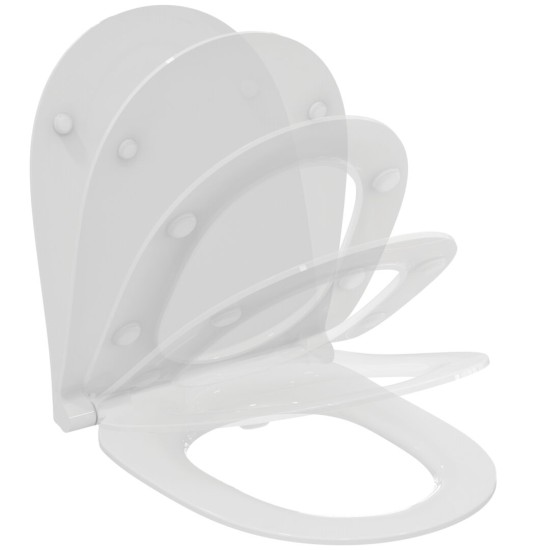 Ideal Standard I.Life O, Κάθισμα λεκάνης, Sandwich, Soft closing, Quick Release, Λευκό