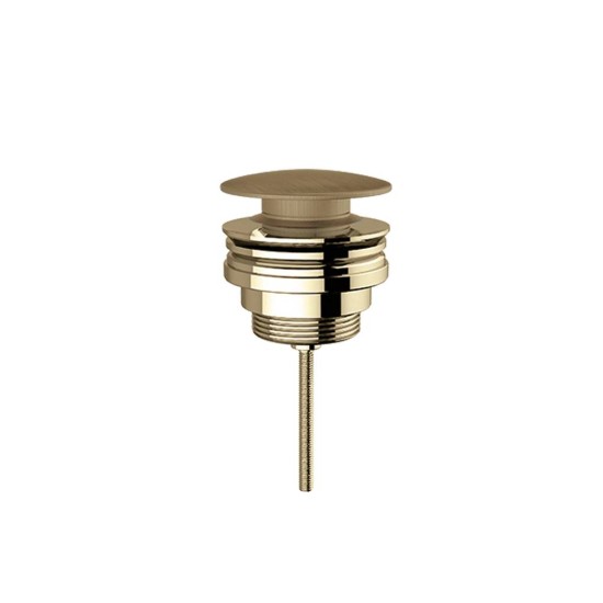 Voss Βαλβίδα νιπτήρος clic-clac, Inox PVD Brushed Gold