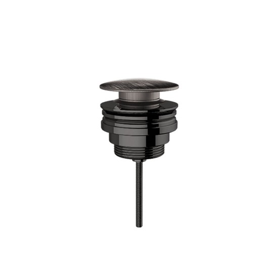 Voss Βαλβίδα νιπτήρος clic-clac, Inox PVD Black Brushed