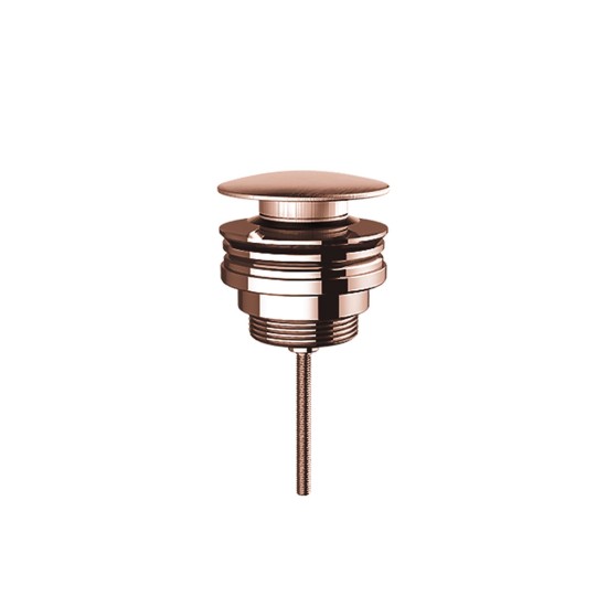 Voss Βαλβίδα νιπτήρος clic-clac, Inox PVD Gold - Rose Brushed
