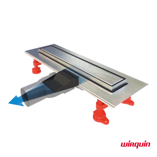 Wirquin Venisio Slim 70cm, Κανάλι Ντους, 2 Όψεων, Inox AISI 304