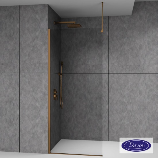 Devon Βραχίονας 100εκ. για στήριξη οροφής IWIS PVD Bronze Brushed