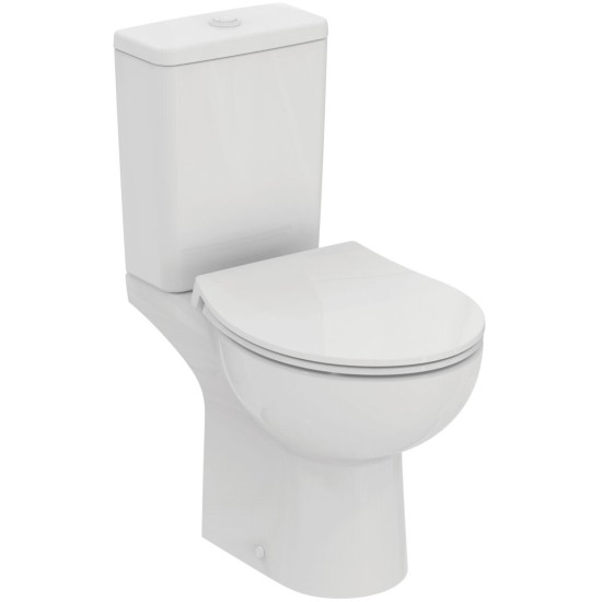 Ideal Standard Eurovit, Λεκάνη Καζανάκι και Κάθισμα, Λευκή