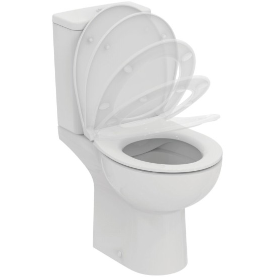 Ideal Standard Eurovit, Λεκάνη Καζανάκι και Κάθισμα, Λευκή