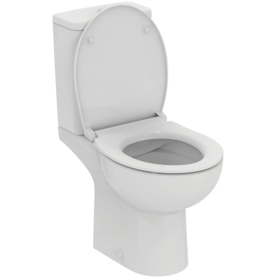 Ideal Standard Eurovit, Λεκάνη Καζανάκι και Κάθισμα, Λευκή