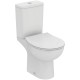 Ideal Standard Eurovit, Λεκάνη Rimless Χ/Π 365x620x790mm, Καζανάκι και Κάθισμα Soft Close Quick Rele