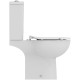 Ideal Standard Eurovit, Λεκάνη Rimless Χ/Π 365x620x790mm, Καζανάκι και Κάθισμα Soft Close Quick Rele