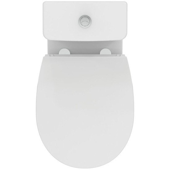 Ideal Standard Eurovit, Λεκάνη Rimless Χ/Π 365x620x790mm, Καζανάκι και Κάθισμα Soft Close Quick Rele