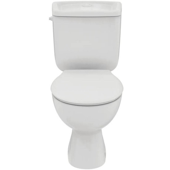 Ideal Standard Alpha, Λεκάνη Χ/Π, Καζανάκι με Μηχανισμό 2 Λειτουργιών και Απλό Κάθισμα