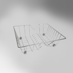 Apell, Καλάθι για Νεροχύτη Κουζίνας 37x31,5cm, Inox