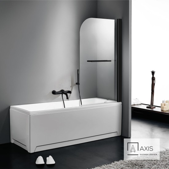 ΜΟΝΟΠΤΥΧΟ ΜΠΑΝΙΕΡΑΣ 85 εκ.+ΠΕΤΣΕΤ. AXIS CLEAR BLACK MATT