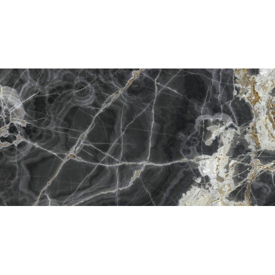 Iris MXF Marmi Maxfine Black Onyx Lucidato Sq. 300X150 Polished A'