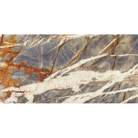 Iris MXF Marmi Maxfine Blue Tempest Block B Lucidato Sq. 300X150 Polished A'